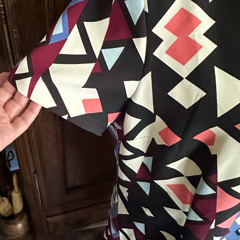 Talbots Grometric Patterned Dress - Multicolor - Picture 3 of 7